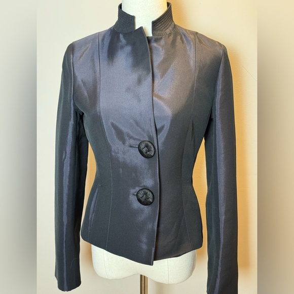 Rene Lezard Double Button Navy Blazer -size 36 NWT - Picture 2 of 7